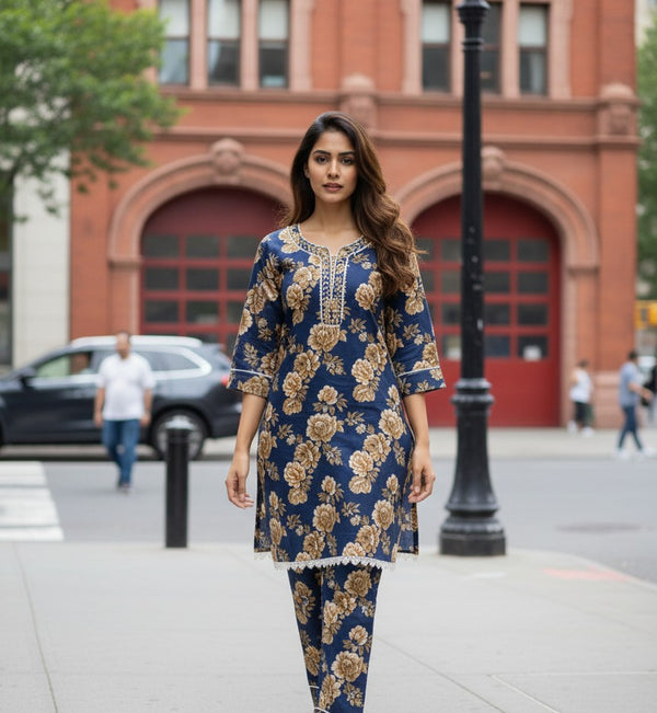 Khaddar Print Hand Made 2PC