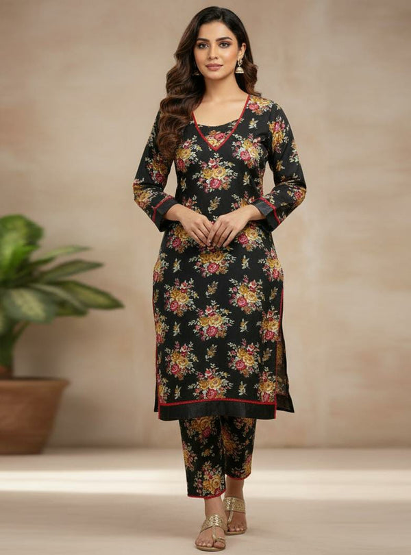 KHADDAR FANCY LACE 2PC