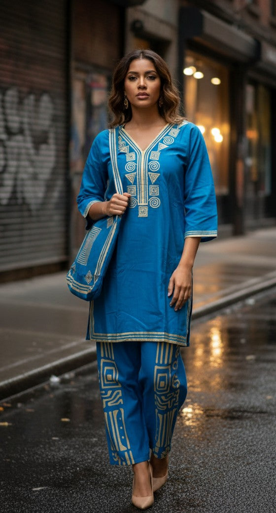 Stitched suit witH MATCHING Bag