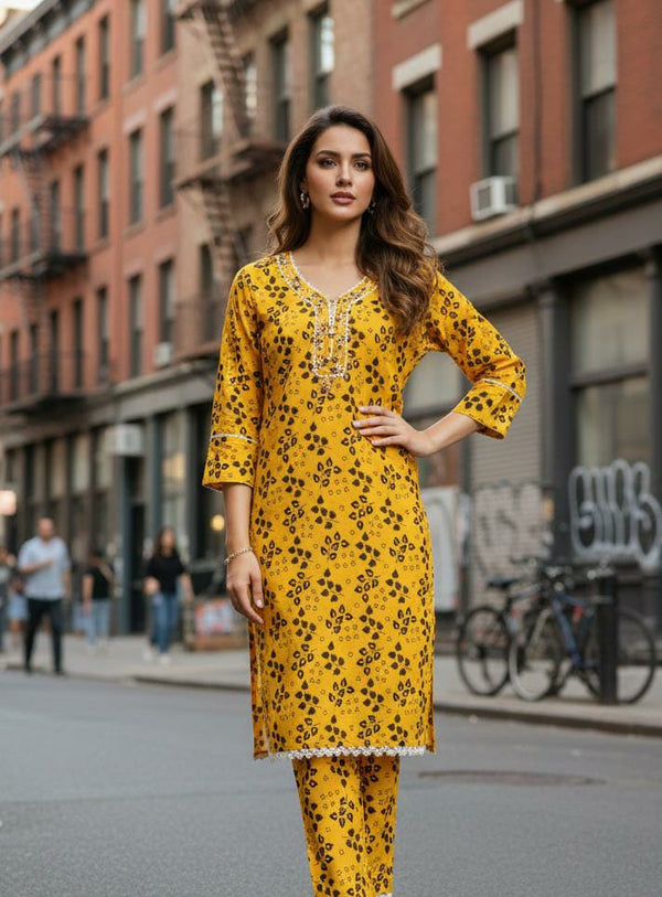 Khaddar Print Hand Made 2pc