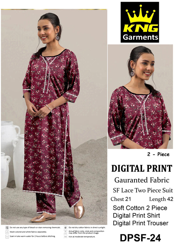 SF LACE 2PC (DIGITAL PRINT)